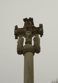 Croix du cimetière en gros plan